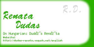 renata dudas business card